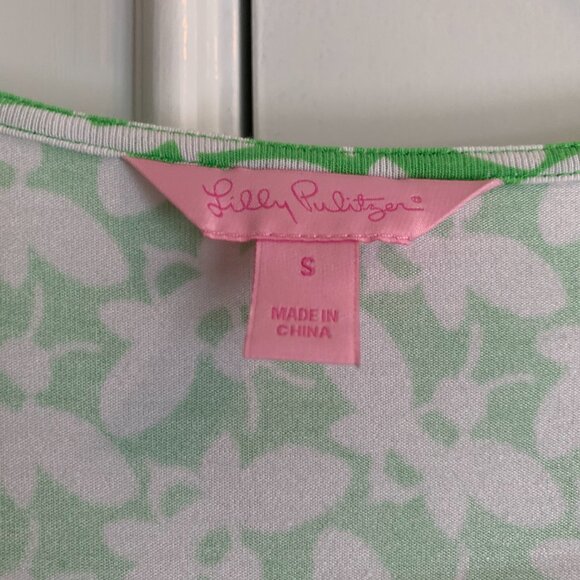 Lilly Pulitzer Bee Print Ruffle Wrap Dress Size Small - Picture 6 of 6